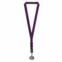 Geweven verstelbare crossbody telefoonhouder met gegraveerde metalen logoplaat