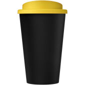 Americano® Eco 350 ml gerecyclede drinkbeker - Zwart/Geel Americano® Eco 350 ml gerecyclede drinkbeker - Zwart/Geel