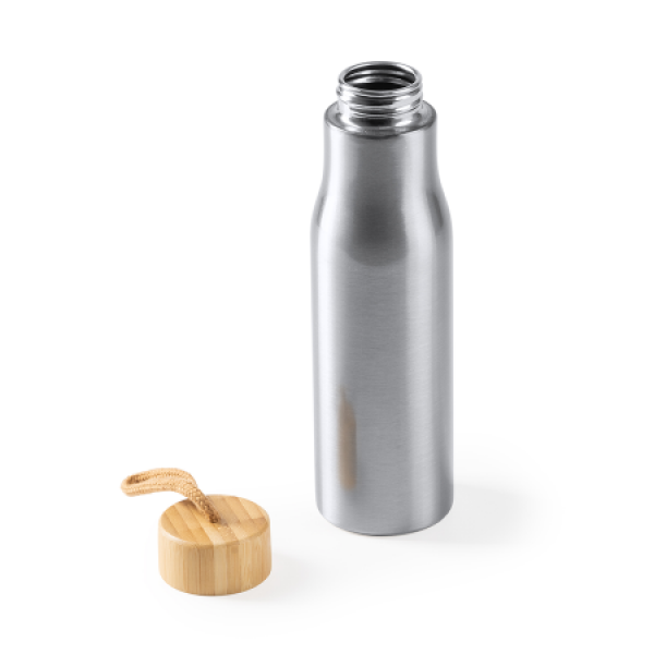 SOTOS Drinkfles RVS, 600ml met bamboe dop SOTOS Drinkfles RVS, 600ml met bamboe dop