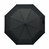 RAYNA FOLD - 21" auto paraplu houten greep - Zwart