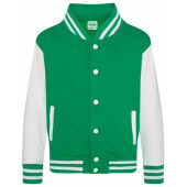 kelly green / white