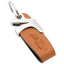 Sleutelhanger & flesopener P02606, Kunstleder, Cognac