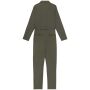 Ecologische verwassen jumpsuit dames washed organic khaki 34