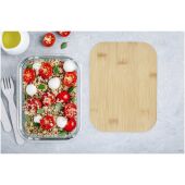 Roby glazen lunchtrommel met bamboe deksel - Heather groen