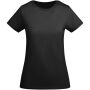 Breda biologisch katoenen dames T-shirt met korte mouwen - Zwart - S
