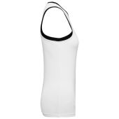 Basketbalshirt voor dames White / Black 3XL