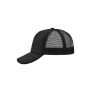 5 Panel Polyester Mesh Cap black one size
