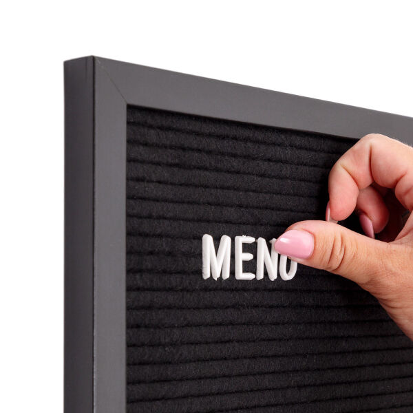 Letterbord Zwart 40 x 60 cm met Zwarte Lijst Letterbord Zwart 40 x 60 cm met Zwarte Lijst