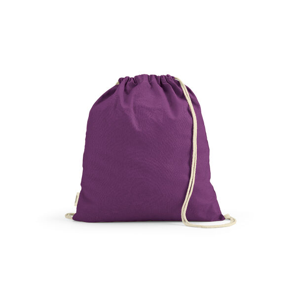 Gerecycled katoenen eco gymtas Lhotse | 140 g/m² | 41×37 cm | Koord rugzak | Paars Gerecycled katoenen eco gymtas Lhotse | 140 g/m² | 41×37 cm | Koord rugzak | Paars