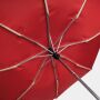 Stormvaste, automatisch te openen- en sluiten, uit 3 secties bestaande opvouwbare paraplu BORA rood