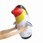 Opblaasbare wiebelende pinguïn STAND UP wit, zwart