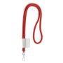 Polyester 2-kleurige koord-lanyard met full color label