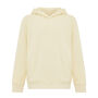 IQONIQ Yengo kids recycled katoen hoodie met steekzakken, cream yellow (910)