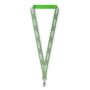Polyester keycord met reflecterende overlay Polyester keycord met reflecterende overlay