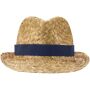 Pricus strohoed - Navy/Naturel
