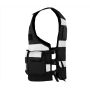 TACTICAL SAFETY VEST "BONN, BLACK, XXL/4XL, KORNTEX