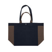 BEAU AWARE™ 400gsm recycled canvas all-round shopper, donkerblauw