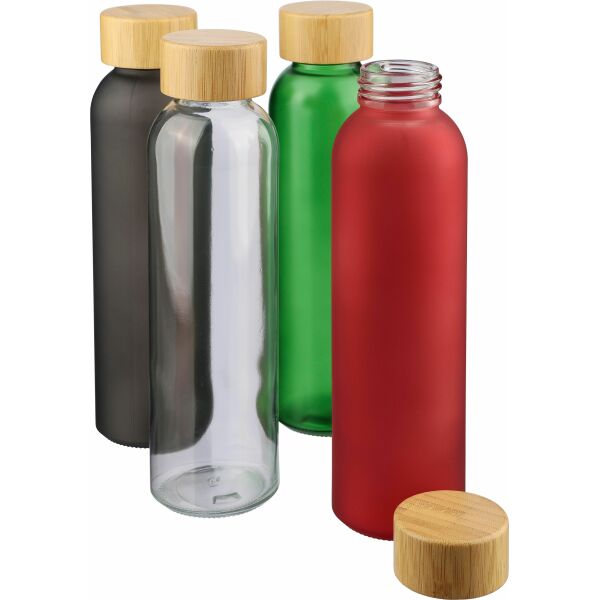 Glazen drinkfles (500 ml) Levi zwart Glazen drinkfles (500 ml) Levi zwart