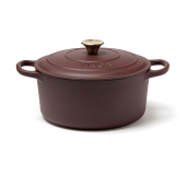 VINGA Monte geëmailleerde gietijzeren pan 5,5L, bordeauxrood