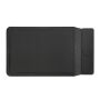 Swiss Peak 14-15,6 inch laptopsleeve met 15W magn. opladen, zwart