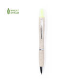 Kunin balpen met marker 2-in-1 balpen tarwestro
