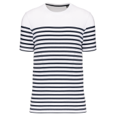 White / Navy Stripes