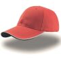 ZOOM PIPING CAP SANDWICH, RED, One size, ATLANTIS HEADWEAR