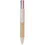 Balpen Deborah | Gerecycled karton en tarwestro | 4 kleuren - bruin