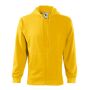 Sweatshirt men's Trendy Zipper yellow S