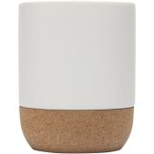 Billie 300 ml mok voor sublimatie van keramiek met kurkdetails - Wit