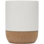 Billie 300 ml mok voor sublimatie van keramiek met kurkdetails - Wit