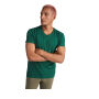 Samoyedo herenshirt met V-hals en korte mouwen - Wit - L