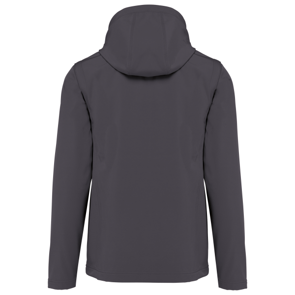 3-laags uniseks softshelljas met afneembare capuchon en mouwen Titanium XXL 3-laags uniseks softshelljas met afneembare capuchon en mouwen Titanium XXL