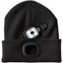 Mighty beanie met LED verlichting - Zwart