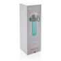 Honeycomb afsluitbare lekvrije waterfles met infuser, turquoise