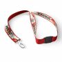 Polyester keycord met gesublimeerde satijnen overlay