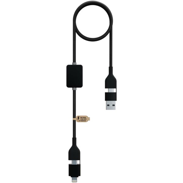 SCX.design C32 60 W switch oplaadkabel met oplichtend logo - Zwart SCX.design C32 60 W switch oplaadkabel met oplichtend logo - Zwart