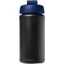 Baseline® Plus 500 ml sportfles met flipcapdeksel - Zwart/Blauw Baseline® Plus 500 ml sportfles met flipcapdeksel - Zwart/Blauw