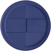 Americano® Eco 350 ml gerecyclede beker met spill-proof deksel - Blauw/Zwart