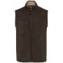 Fleece bodywarmer met binnenkant van sherpa uniseks Chocolate 3XL