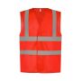 Signalisatie top koel open gaas 2 banden en bretels vest gerecycleerd Red M Signalisatie top koel open gaas 2 banden en bretels vest gerecycleerd Red M