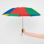 Opvouwbare, uit 2 secties bestaande manueel te openen paraplu REGULAR blauw, geel, groen, rood