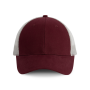 Truckerpet - 6 panelen Burgundy / Light Grey One Size