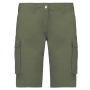 Lichte damesbermuda met diverse zakken Light khaki 34 FR