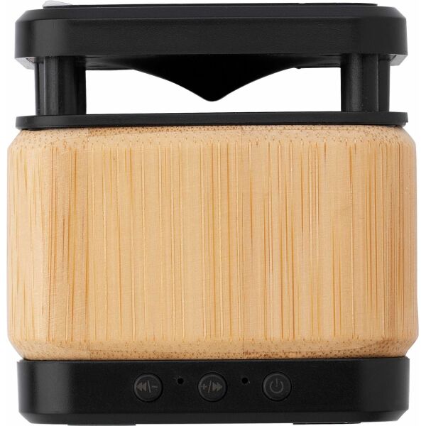 Bamboe en ABS draadloze speaker met lader Nova