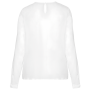 Damesblouse in crêpe met lange mouwen Off White 44 FR