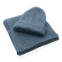 Impact AWARE™ Polylana® dubbel gebreide beanie, Sage blue
