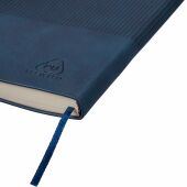 Gerecycled PU-notitieboek (A5) Elian zwart