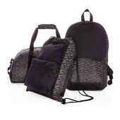 AWARE™ RPET Reflecterende weekendtas, zwart
