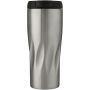 Waves koperen vacuüm geïsoleerde beker 450 ml - Zilver